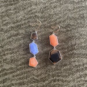 Asymmetrical stone earrings